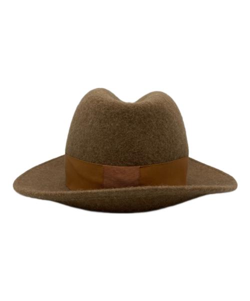 TAKAHIROMIYASHITA TheSoloIst.（タカヒロミヤシタ ザソロイスト）TAKAHIROMIYASHITA TheSoloIst. (タカヒロミヤシタ ザソロイスト) ウールハット ブラウン サイズ:Mの古着・服飾アイテム