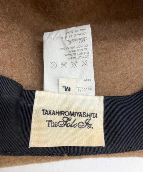 TAKAHIROMIYASHITA TheSoloIst.（タカヒロミヤシタ ザソロイスト）TAKAHIROMIYASHITA TheSoloIst. (タカヒロミヤシタ ザソロイスト) ウールハット ブラウン サイズ:Mの古着・服飾アイテム