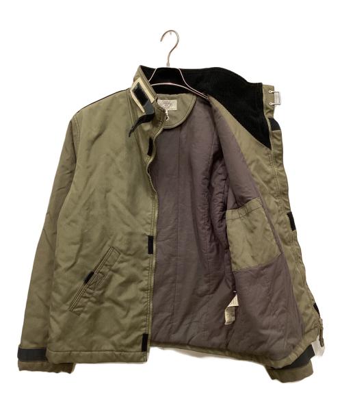 ARMANI JEANS（アルマーニジーンズ）ARMANI JEANS (アルマーニジーンズ) テープデザインタイタンクロスジャケット オリーブ サイズ:IT50の古着・服飾アイテム