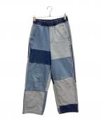 adidas×KSENIA SCHNAIDERアディダス×クセニア シュナイダー）の古着「パッチワークジーンズ」｜インディゴ