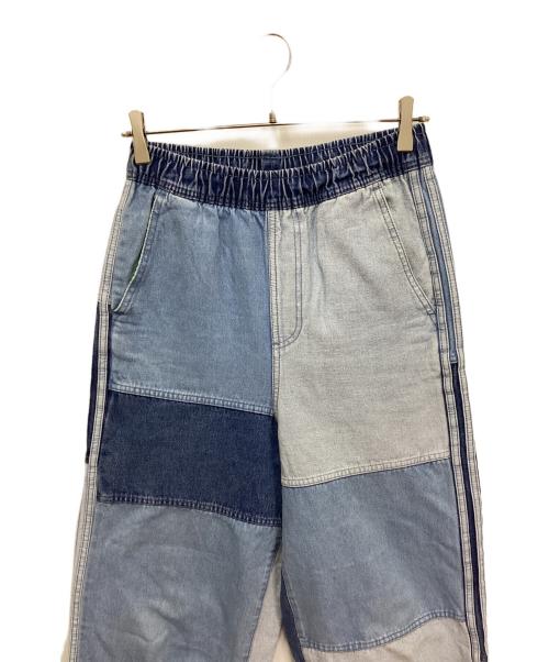 adidas（アディダス）adidas (アディダス) KSENIA SCHNAIDER (クセニア シュナイダー) パッチワークジーンズ インディゴ サイズ:Lの古着・服飾アイテム