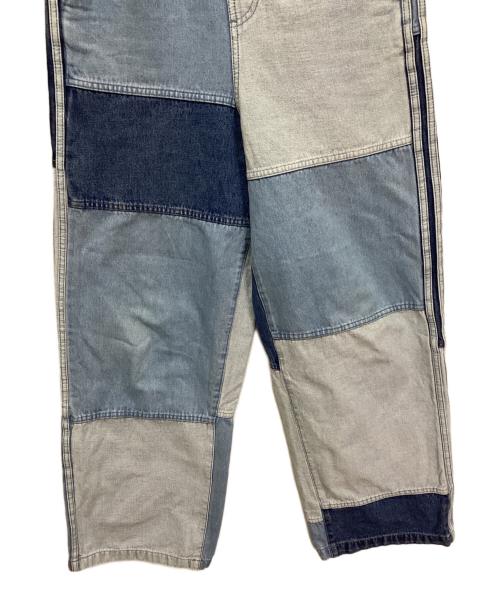 adidas（アディダス）adidas (アディダス) KSENIA SCHNAIDER (クセニア シュナイダー) パッチワークジーンズ インディゴ サイズ:Lの古着・服飾アイテム