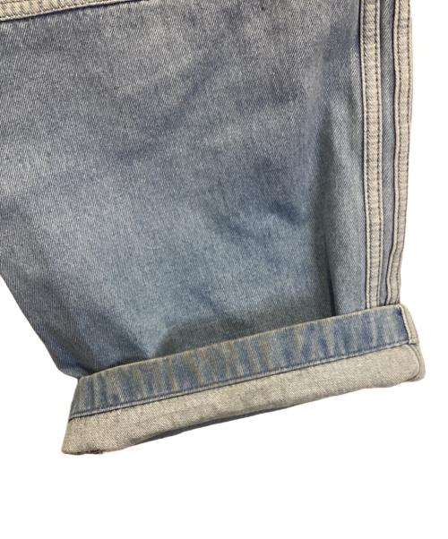 adidas（アディダス）adidas (アディダス) KSENIA SCHNAIDER (クセニア シュナイダー) パッチワークジーンズ インディゴ サイズ:Lの古着・服飾アイテム