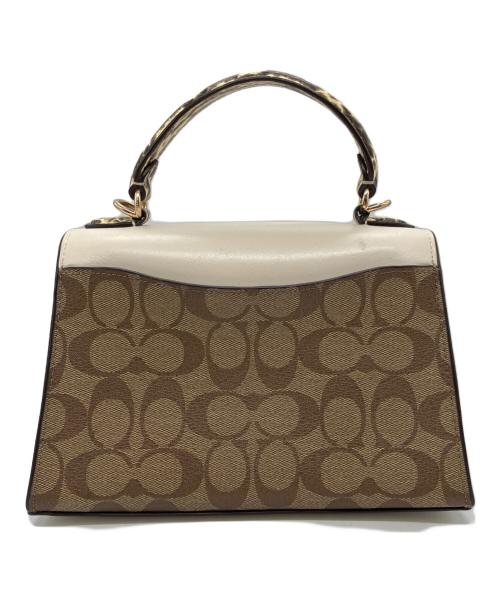 COACH（コーチ）COACH (コーチ) ペッパー 2wayシグネチャーバッグ ベージュの古着・服飾アイテム