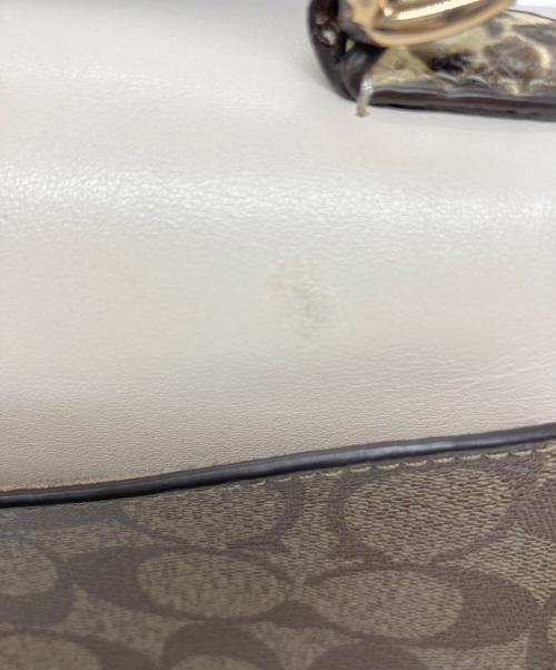 COACH（コーチ）COACH (コーチ) ペッパー 2wayシグネチャーバッグ ベージュの古着・服飾アイテム