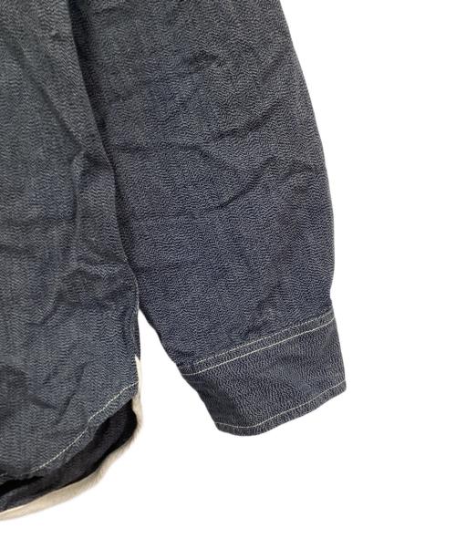 stussy（ステューシー）stussy (ステューシー) ヘンリーネックシャンブレーシャツ ネイビー サイズ:XLの古着・服飾アイテム