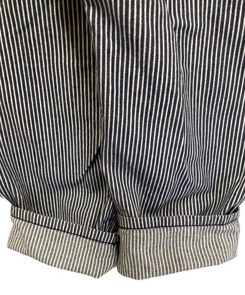 stussy（ステューシー）stussy (ステューシー) ダブルニーヒッコリーペインターパンツ ネイビー×ホワイト サイズ:32の古着・服飾アイテム