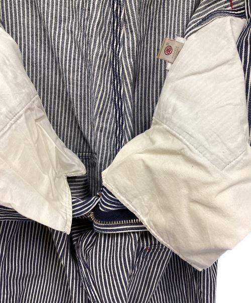 stussy（ステューシー）stussy (ステューシー) ダブルニーヒッコリーペインターパンツ ネイビー×ホワイト サイズ:32の古着・服飾アイテム