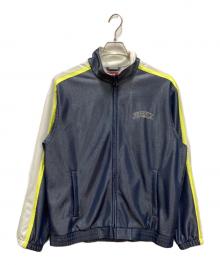 SUPREME（シュプリーム）の古着「Bonded Mesh Track Jacket / メッシュトラックジャケット」｜ホワイト×ブルー