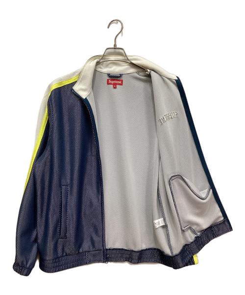 SUPREME（シュプリーム）SUPREME (シュプリーム) Bonded Mesh Track Jacket / メッシュトラックジャケット ホワイト×ブルー サイズ:Mの古着・服飾アイテム