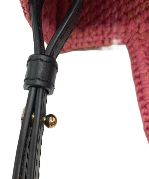 LOEWE（ロエベ）LOEWE (ロエベ) PAULA'S IBIZA (パウラズ・イビザ) フォント ラフィア2wayバッグ mini ピンクの古着・服飾アイテム