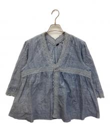 45R（フォーティファイブ・アール）の古着「ダンガリーインドカディdeカットワークボレロ」｜ブルー