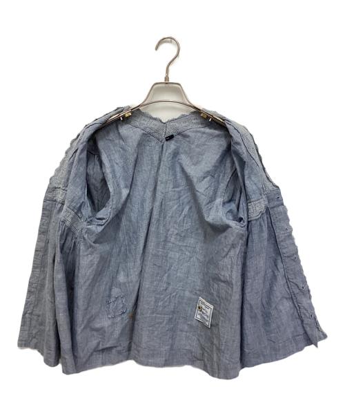 45R（フォーティファイブ・アール）45R (フォーティファイブ・アール) ダンガリーインドカディdeカットワークボレロ ブルー サイズ:FREEの古着・服飾アイテム