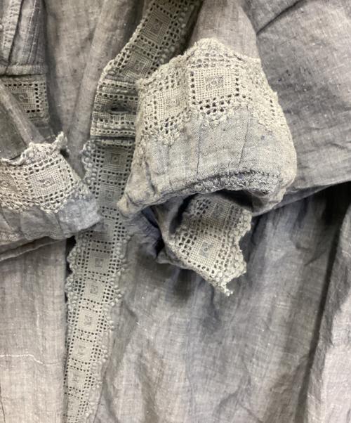 45R（フォーティファイブ・アール）45R (フォーティファイブ・アール) ダンガリーインドカディdeカットワークボレロ ブルー サイズ:FREEの古着・服飾アイテム