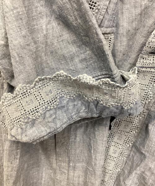 45R（フォーティファイブ・アール）45R (フォーティファイブ・アール) ダンガリーインドカディdeカットワークボレロ ブルー サイズ:FREEの古着・服飾アイテム