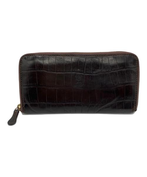 Felisi（フェリージ）Felisi (フェリージ) 型押し長財布 ブラウンの古着・服飾アイテム