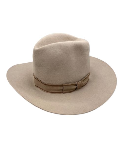 TAKAHIROMIYASHITA TheSoloIst.（タカヒロミヤシタ ザソロイスト）TAKAHIROMIYASHITA TheSoloIst. (タカヒロミヤシタ ザソロイスト) ラビットファー中折れハット ベージュ サイズ:Mの古着・服飾アイテム