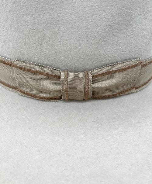 TAKAHIROMIYASHITA TheSoloIst.（タカヒロミヤシタ ザソロイスト）TAKAHIROMIYASHITA TheSoloIst. (タカヒロミヤシタ ザソロイスト) ラビットファー中折れハット ベージュ サイズ:Mの古着・服飾アイテム