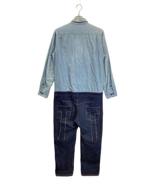 SUNSEA（サンシー）SUNSEA (サンシー) シャンブレー×デニム切替ジャンプスーツ インディゴ サイズ:不明の古着・服飾アイテム