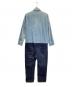 SUNSEA (サンシー) シャンブレー×デニム切替ジャンプスーツ インディゴ サイズ:不明：12000円