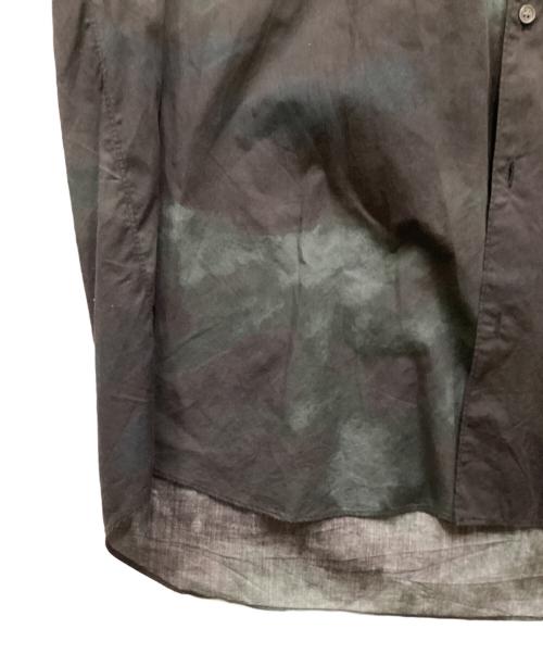 COMME des GARCONS SHIRT（コムデギャルソンシャツ）COMME des GARCONS SHIRT (コムデギャルソンシャツ) 暗染半袖シャツ パープル サイズ:Lの古着・服飾アイテム