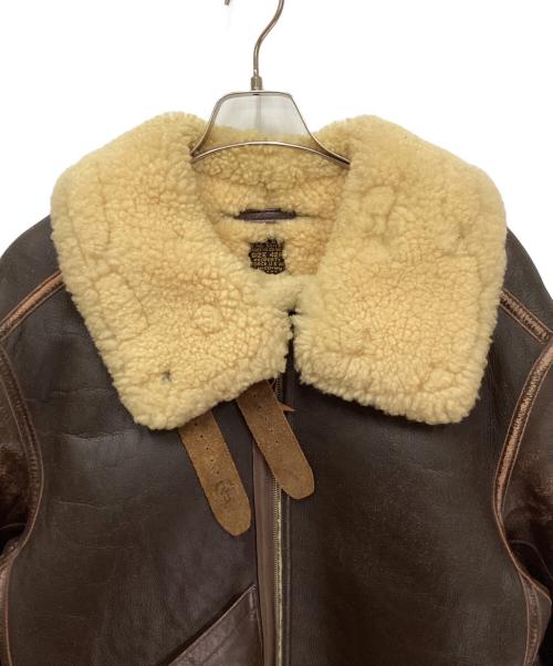 THE REAL McCOY'S（ザ・リアルマッコイズ）THE REAL McCOY'S (ザ・リアルマッコイズ) B-3レザーフライトジャケット ブラウン サイズ:42Rの古着・服飾アイテム