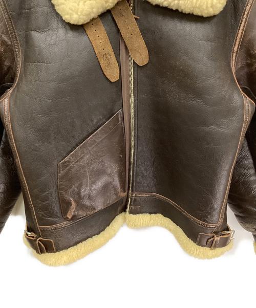 THE REAL McCOY'S（ザ・リアルマッコイズ）THE REAL McCOY'S (ザ・リアルマッコイズ) B-3レザーフライトジャケット ブラウン サイズ:42Rの古着・服飾アイテム