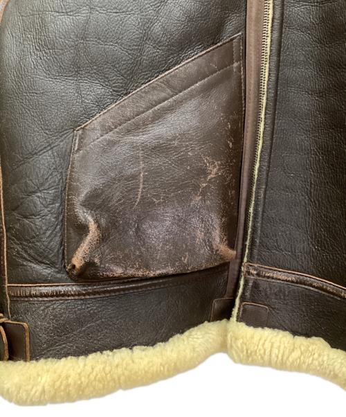 THE REAL McCOY'S（ザ・リアルマッコイズ）THE REAL McCOY'S (ザ・リアルマッコイズ) B-3レザーフライトジャケット ブラウン サイズ:42Rの古着・服飾アイテム