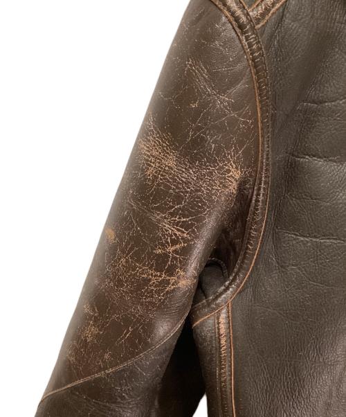 THE REAL McCOY'S（ザ・リアルマッコイズ）THE REAL McCOY'S (ザ・リアルマッコイズ) B-3レザーフライトジャケット ブラウン サイズ:42Rの古着・服飾アイテム