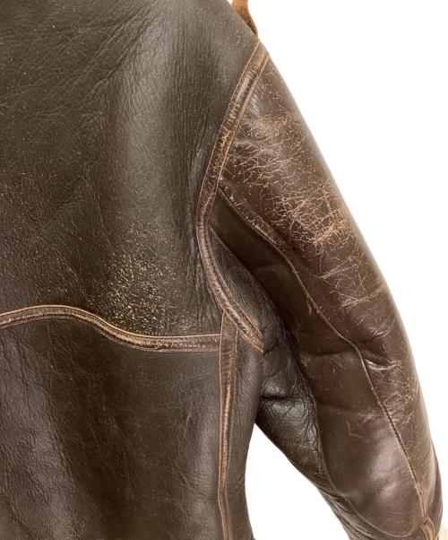 THE REAL McCOY'S（ザ・リアルマッコイズ）THE REAL McCOY'S (ザ・リアルマッコイズ) B-3レザーフライトジャケット ブラウン サイズ:42Rの古着・服飾アイテム