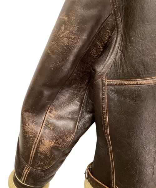 THE REAL McCOY'S（ザ・リアルマッコイズ）THE REAL McCOY'S (ザ・リアルマッコイズ) B-3レザーフライトジャケット ブラウン サイズ:42Rの古着・服飾アイテム