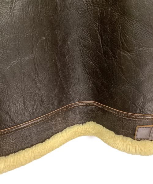 THE REAL McCOY'S（ザ・リアルマッコイズ）THE REAL McCOY'S (ザ・リアルマッコイズ) B-3レザーフライトジャケット ブラウン サイズ:42Rの古着・服飾アイテム