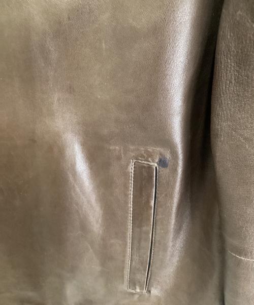 GUCCI（グッチ）GUCCI (グッチ) ラムレザージャケット ブラウン サイズ:48の古着・服飾アイテム