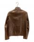 GUCCI (グッチ) ラムレザージャケット ブラウン サイズ:48：27000円