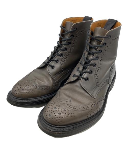 Tricker's（トリッカーズ）Tricker's (トリッカーズ) PAUL SMITH (ポールスミス) カントリーブーツ グレー サイズ:８1/2の古着・服飾アイテム