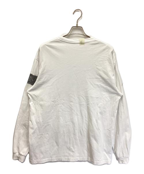 N.HOOLYWOOD（エヌ ハリウッド）N.HOOLYWOOD (エヌ ハリウッド) 袖パッチLSカットソー ホワイト サイズ:40の古着・服飾アイテム