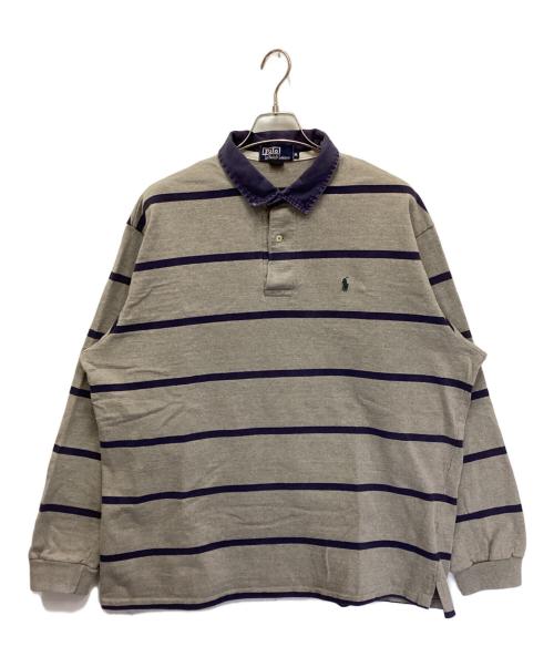 POLO RALPH LAUREN（ポロ・ラルフローレン）POLO RALPH LAUREN (ポロ・ラルフローレン) USA製ラガーシャツ グレー サイズ:XLの古着・服飾アイテム