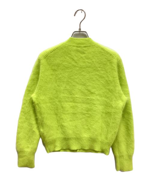 Acne（アクネ）Acne (アクネ) アンゴラ混カーディガン 黄緑 サイズ:Sの古着・服飾アイテム