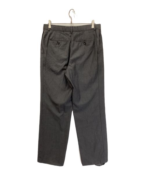 BOSS HUGO BOSS（ボス ヒューゴボス）BOSS HUGO BOSS (ボス ヒューゴボス) ストライプスラックス グレー サイズ:Lの古着・服飾アイテム