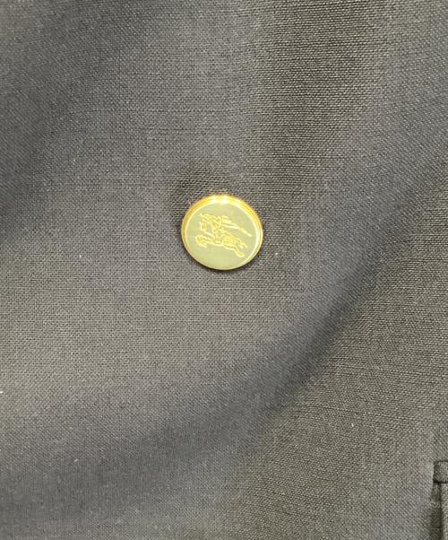 Burberry's（バーバリー）Burberry's (バーバリー) ロゴ刻印ボタンダブルジャケット ネイビー サイズ:表記無しの古着・服飾アイテム