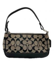 COACH（コーチ）の古着「シグネチャーハンドバッグ」｜ベージュ