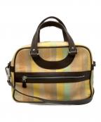 JACQUES LE CORREジャックルコー）の古着「リスボンレザーミニ2wayボストンバッグ」｜ベージュ