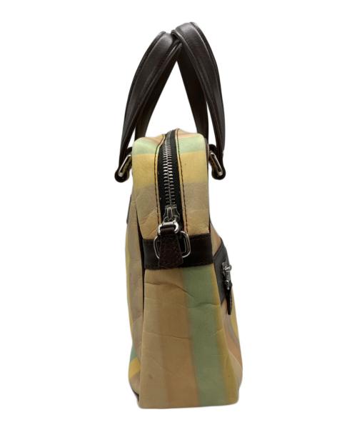 JACQUES LE CORRE（ジャックルコー）JACQUES LE CORRE (ジャックルコー) リスボンレザーミニ2wayボストンバッグ ベージュの古着・服飾アイテム