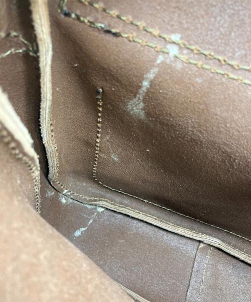 Herz（ヘルツ）Herz (ヘルツ) レザーフラップショルダーバッグ ブラウンの古着・服飾アイテム