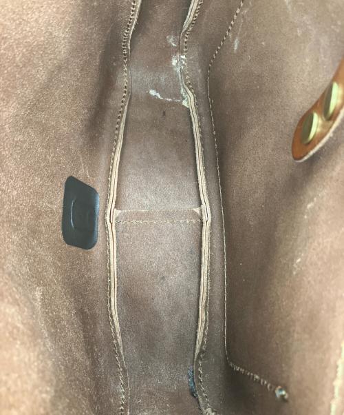 Herz（ヘルツ）Herz (ヘルツ) レザーフラップショルダーバッグ ブラウンの古着・服飾アイテム