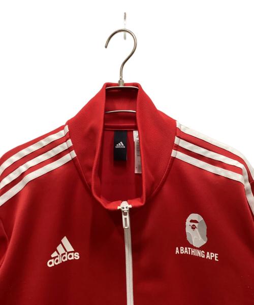 adidas（アディダス）adidas (アディダス) A BATHING APE (ア ベイシング エイプ) World Cup 2018 Winning Collection Zip Up Track Jacket レッド サイズ:XLの古着・服飾アイテム