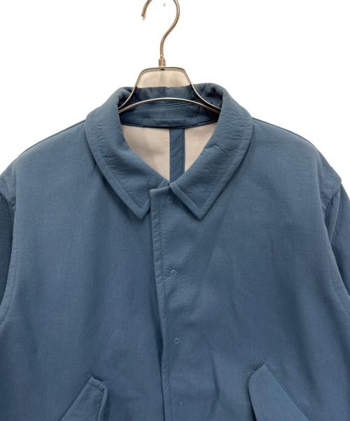 KUON（クオン）KUON (クオン) ボンディングステンカラーコート スカイブルー サイズ:Mの古着・服飾アイテム
