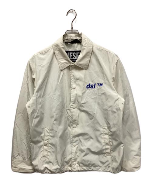 DIESEL（ディーゼル）DIESEL (ディーゼル) コーチジャケット アイボリー サイズ:Mの古着・服飾アイテム