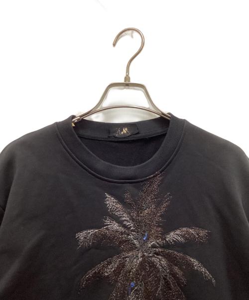 N°21（ヌメロヴェントゥーノ）N°21 (ヌメロヴェントゥーノ) エンブロイダリークルーネックスウェット ブラック サイズ:Mの古着・服飾アイテム