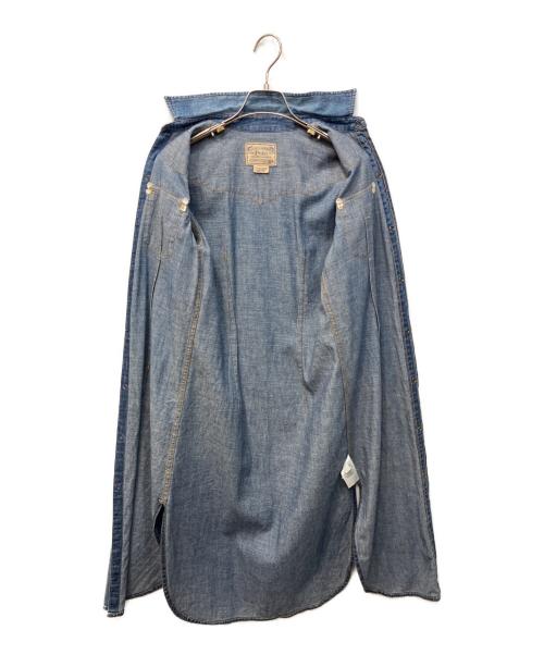 POLO RALPH LAUREN（ポロ・ラルフローレン）POLO RALPH LAUREN (ポロ・ラルフローレン) デニムウエスタンシャツワンピース インディゴ サイズ:XSの古着・服飾アイテム